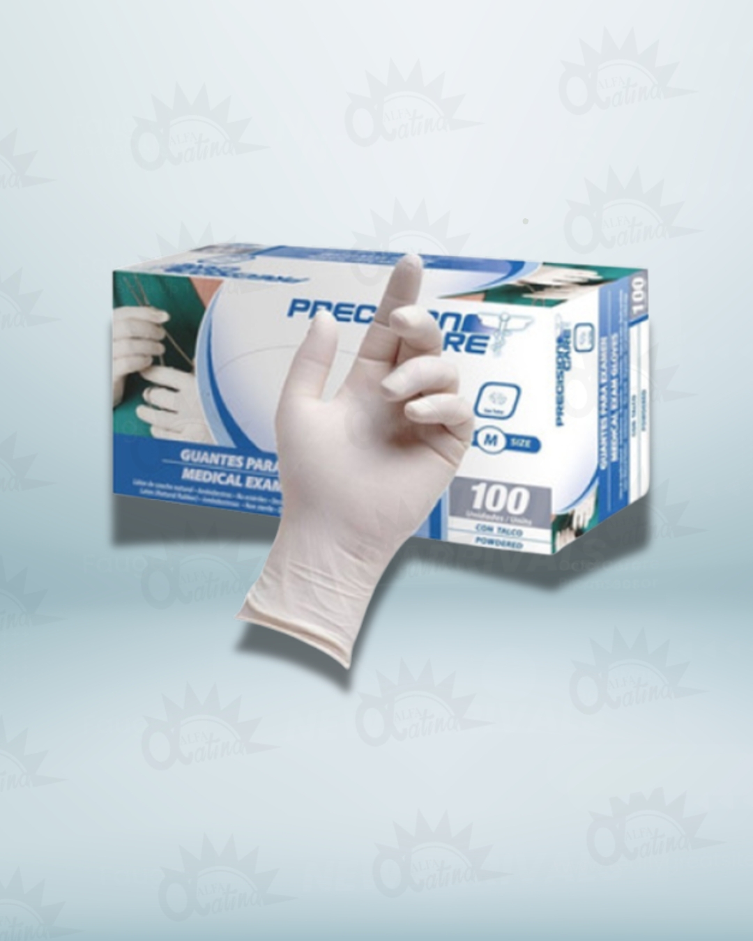 GUANTE DE LATEX TALLA XS .CAJA X 100 UND