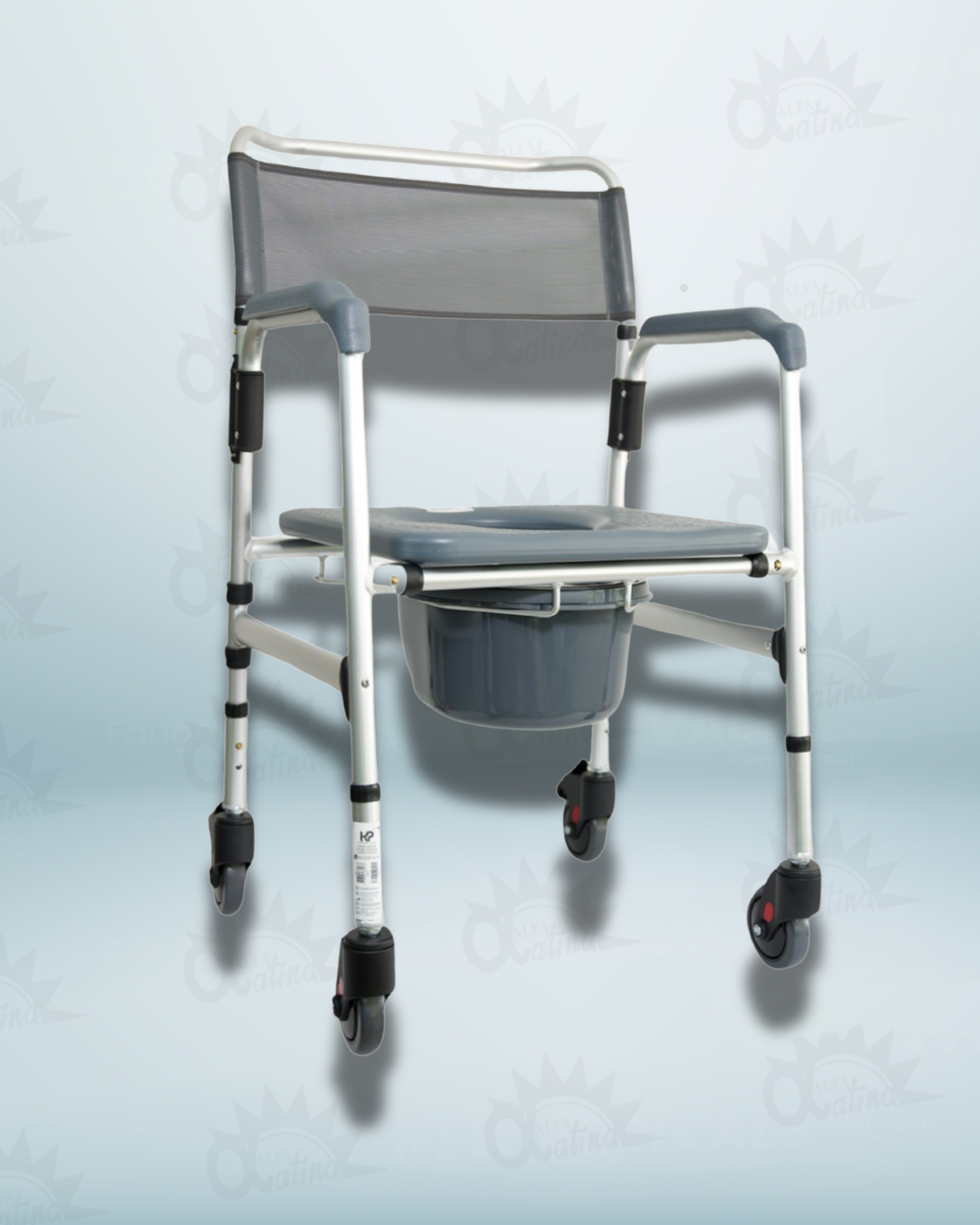 SILLA PATO PLEGABLE CON RUEDAS EN ALUMINIO ANODIZADO